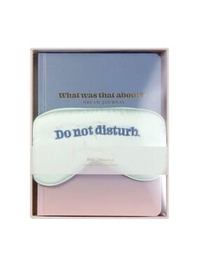 Do Not Disturb Sleep Mask & Dream Journal Garven 6"x8" Journal  NEW